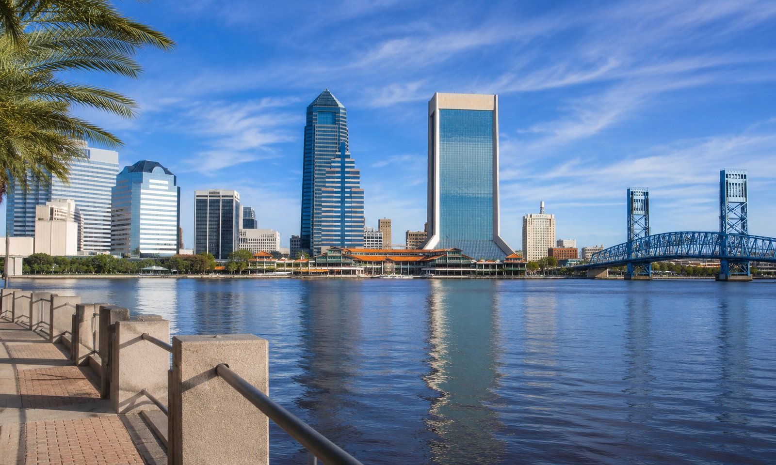 Jacksonville skyline from across the St. Johns River